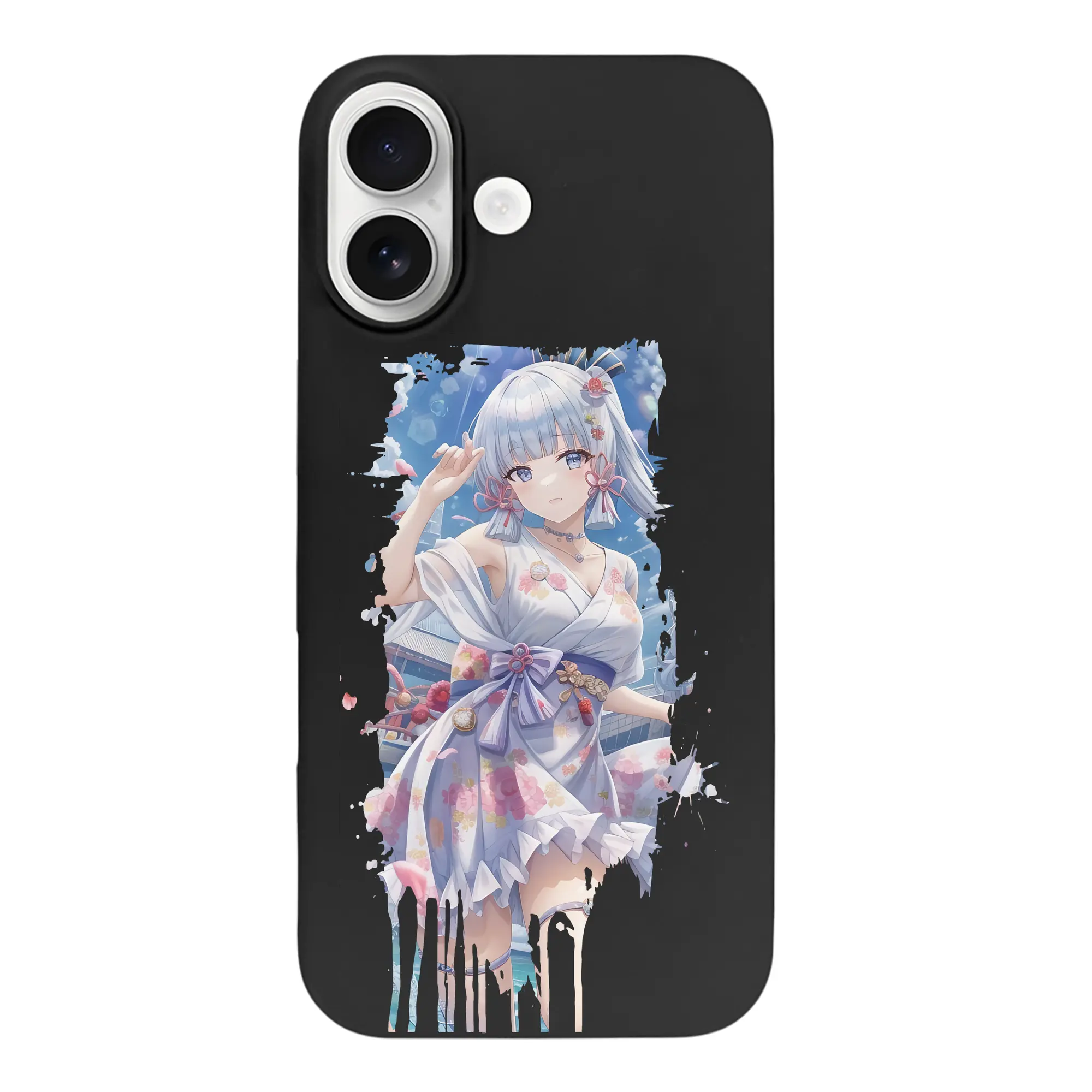 原 神 グッズ 神里綾華 - iPhone 17 シリーズ シリコンケース 薄型 耐衝撃 指紋防止 ソフトタッチカバー 精密フィット 傷防止 保護ケース iPhone 17/17 Air/17 Pro/17 Pro Max 対応